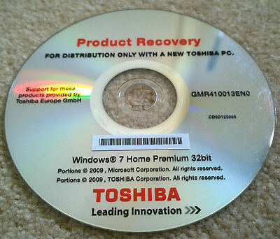Free recovery disk for toshiba satellite laptop